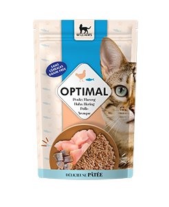 CAT OPTIMAL POUCH POLLO/ARENQUE 85 gr.